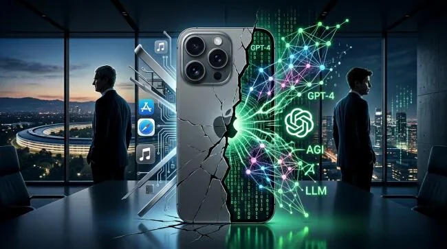 Розбитий iPhone з GPT-4 символізує позов Apple проти OpenAI за таємниці