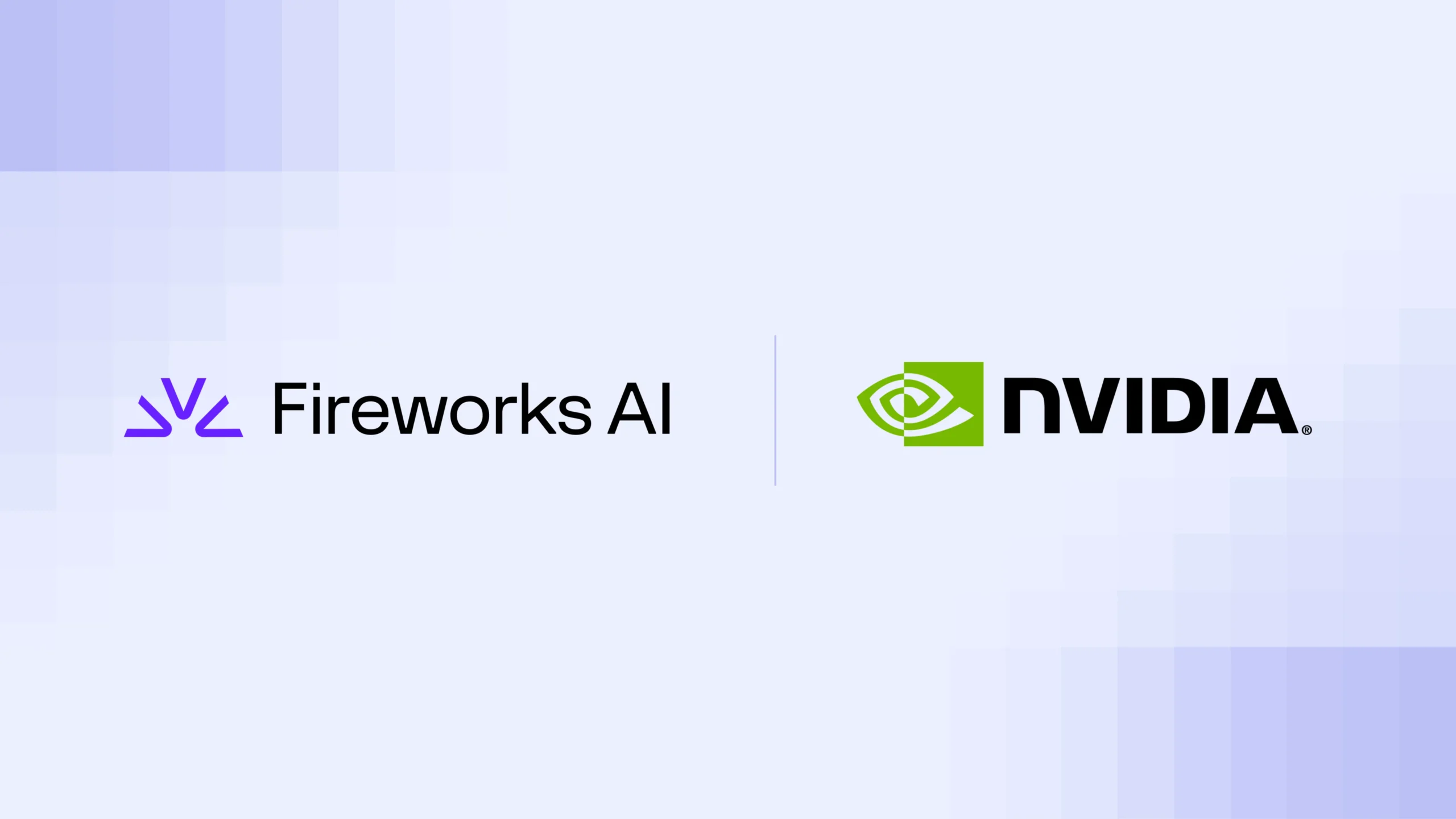 Логотипи Fireworks AI та NVIDIA на градієнтному фоні