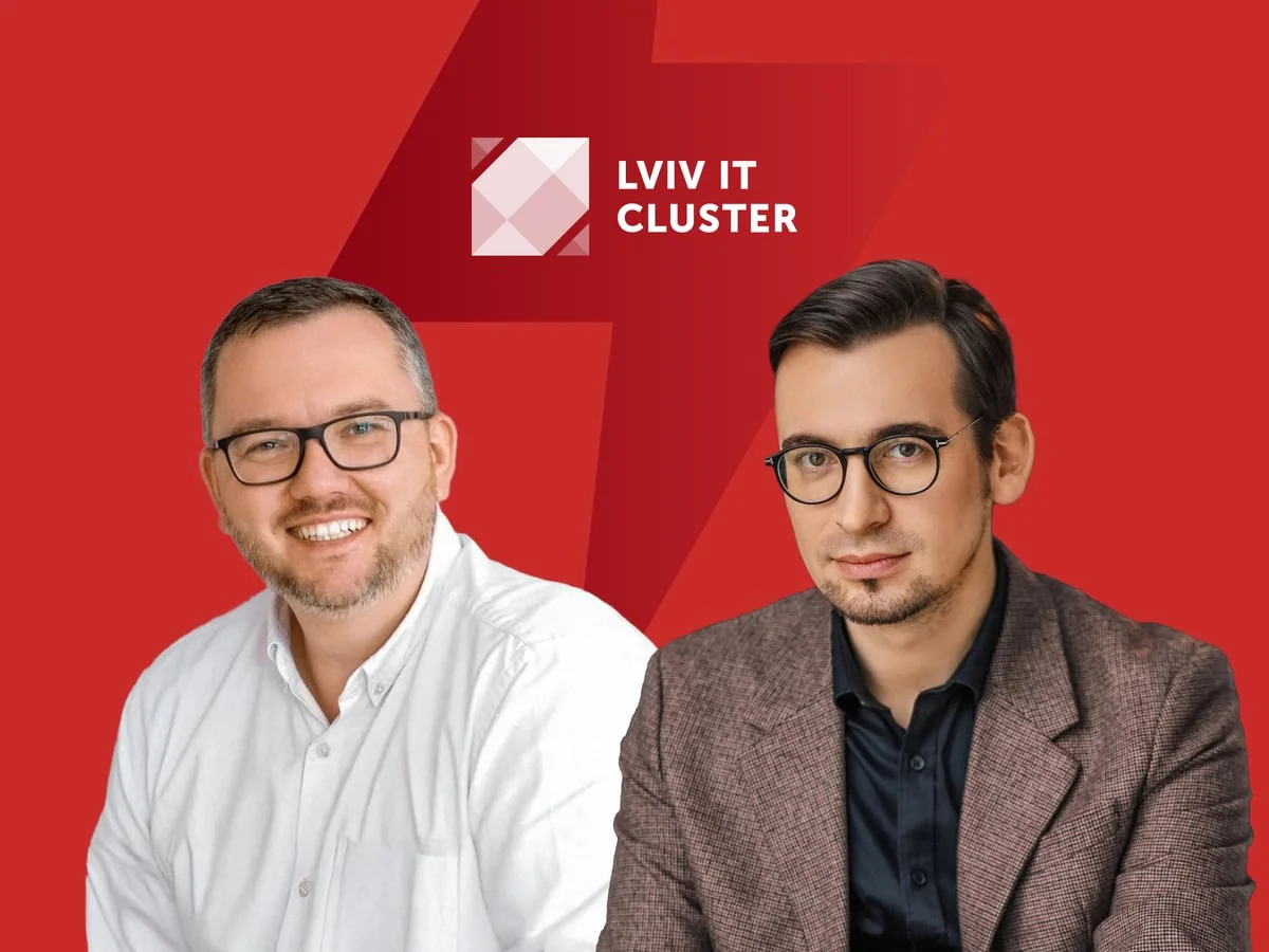 Новий CEO Львівського IT Кластера Михайло Лемак з колегою