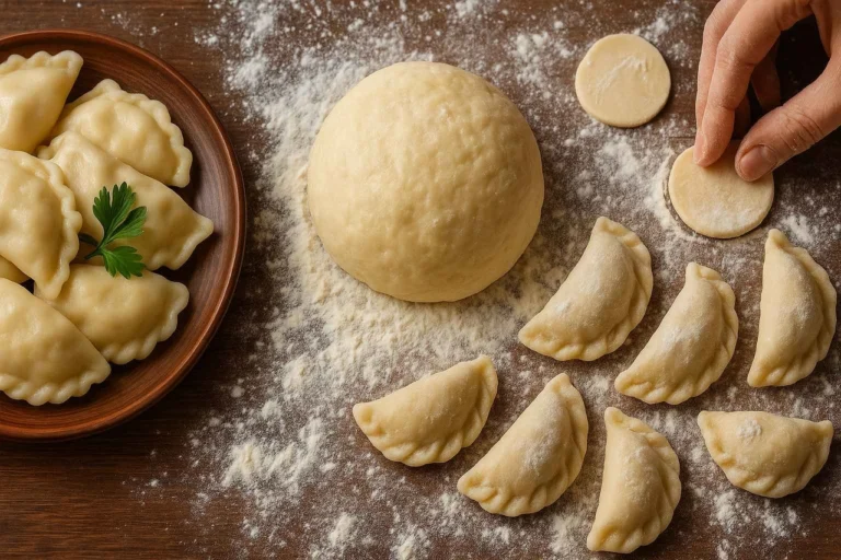 Тесто на вареники на кипятке: эластичное, прочное и послушное